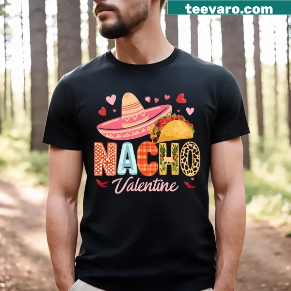 Illustrated nachos for Valentine's Day T-shirt