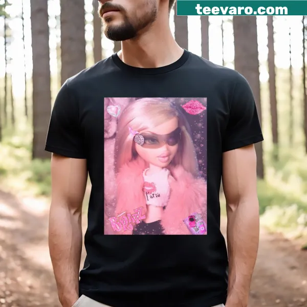 Chic Bratz Bling Cloe illustration on a trendy T-shirt