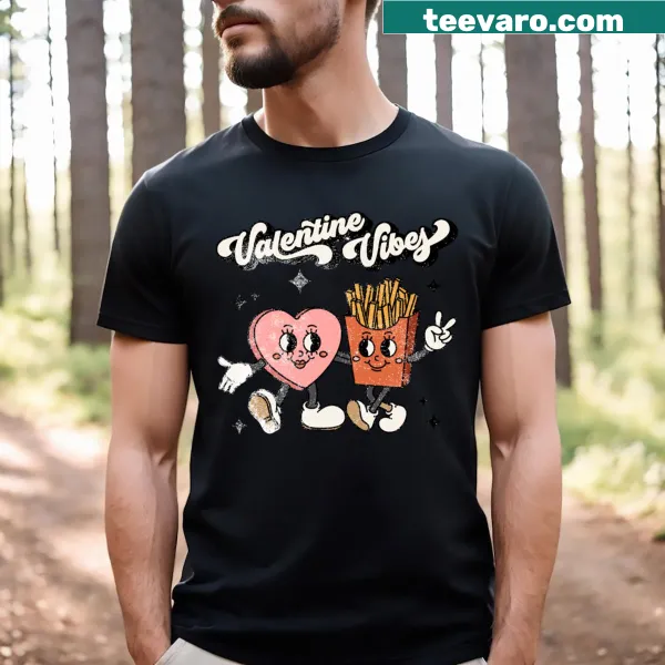 Playful typography graphic for Valentine's Day t-shirt