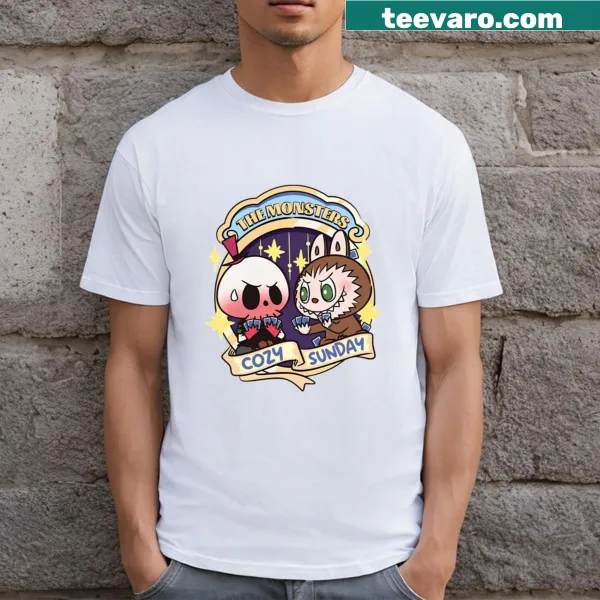 T-shirt featuring a whimsical Labubu Monster illustration