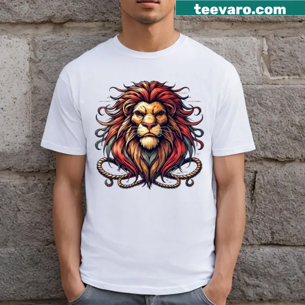 Graphic t-shirt featuring a silhouette or quote related to Mufasa