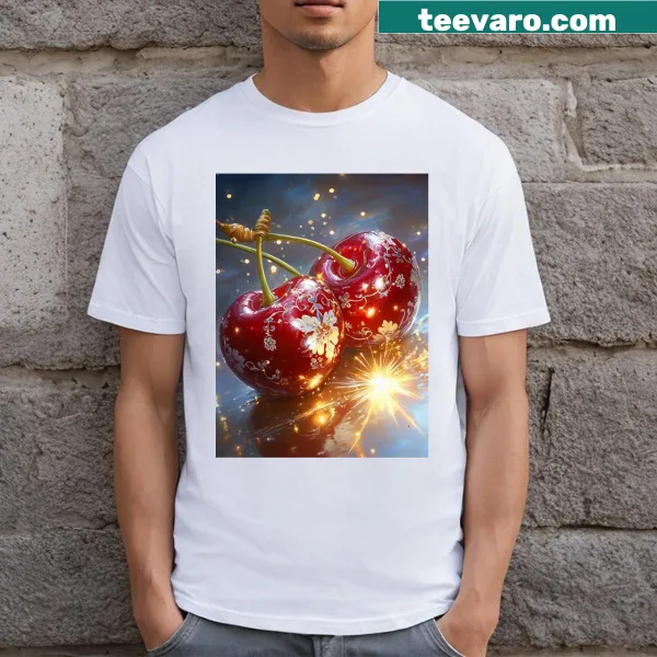 Playful cherry graphic T-shirt