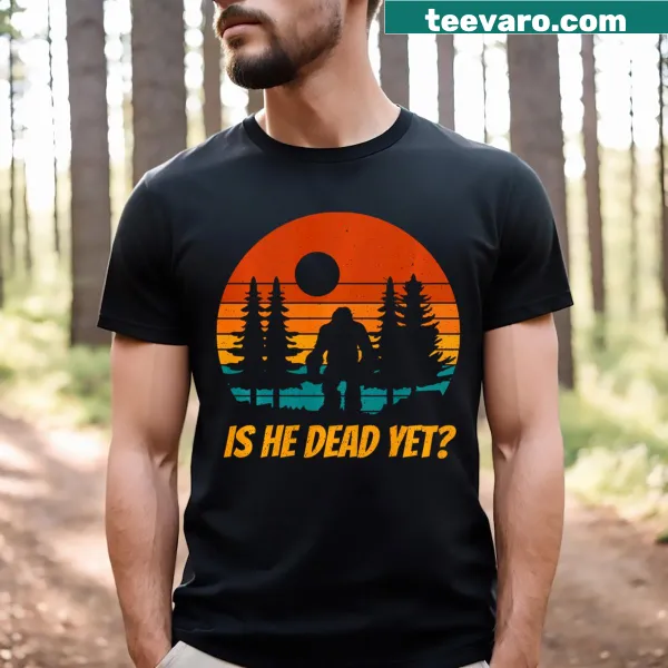 Vintage-style Bigfoot-themed humorous T-shirt with playful text