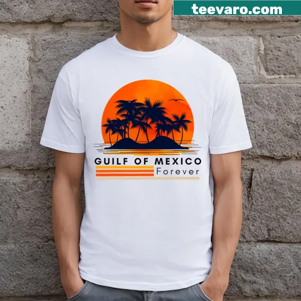 Vintage beach graphic T-shirt celebrating Gulf of Mexico's legacy