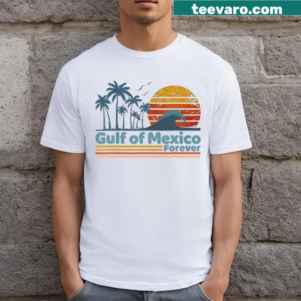 Gulf Of Mexico Since 1672 retro design on T-shirt