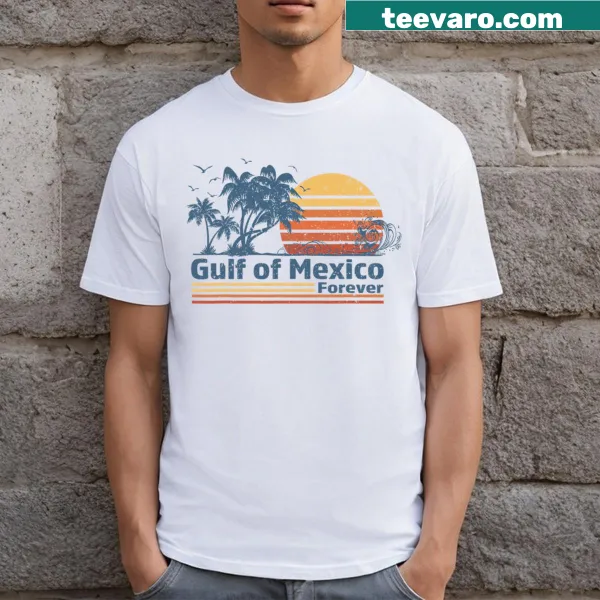 Vintage retro T-shirt celebrating the Gulf Of Mexico