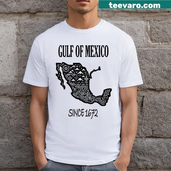 Vintage map tee featuring Gulf Of Mexico since 1672