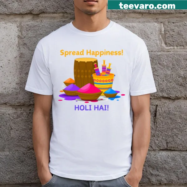 T-shirt celebrating the Indian Festival of Colors for Holi
