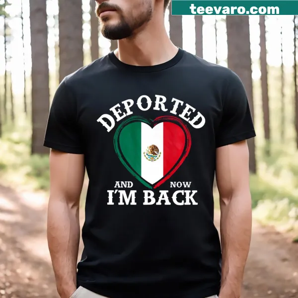 T-shirt with a heart design and inspirational message about returning with pride.