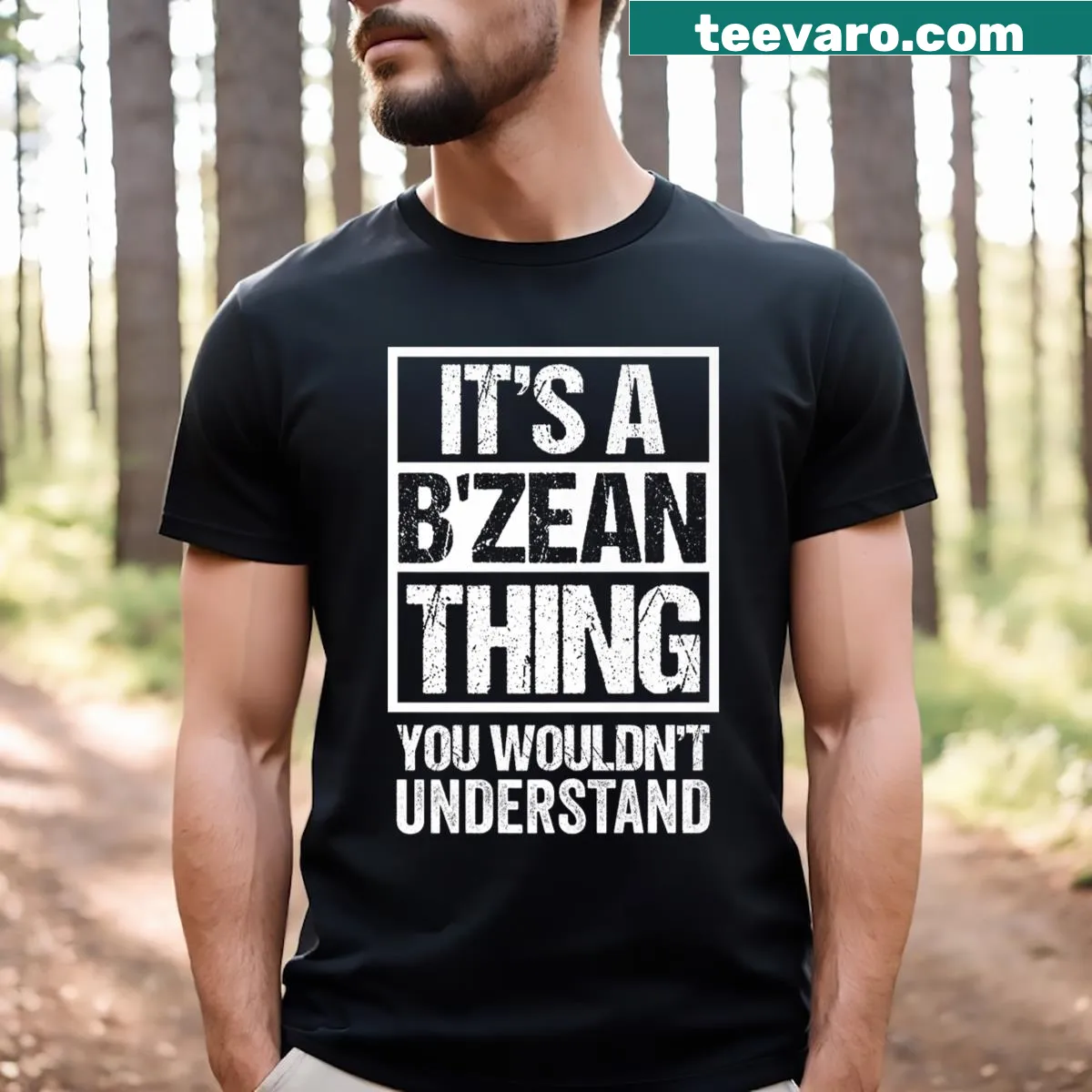 Belizean t-shirt featuring the phrase 'It's A B'zean Thing You Wouldn't Understand.' — on a men's t-shirt