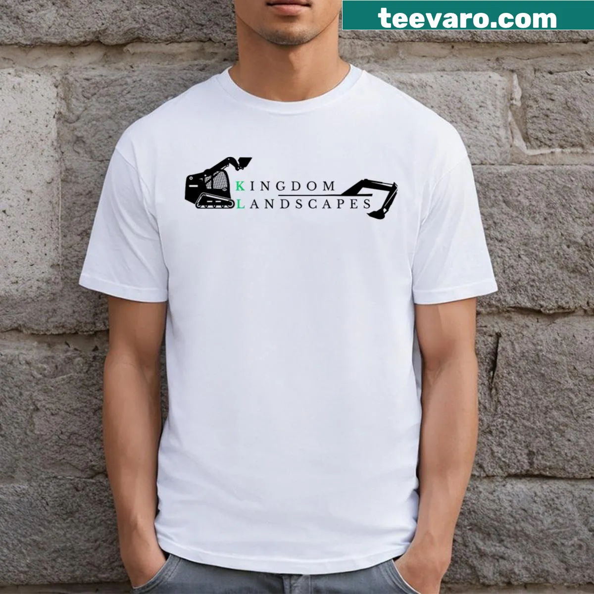 Illustrated t-shirt featuring beautiful landscapes of nature. — on a men's t-shirt