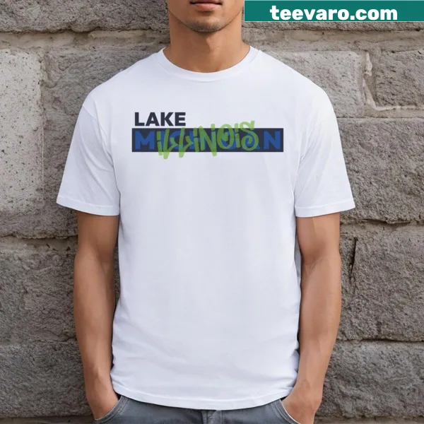 Geography-themed t-shirt referencing Lake Michigan