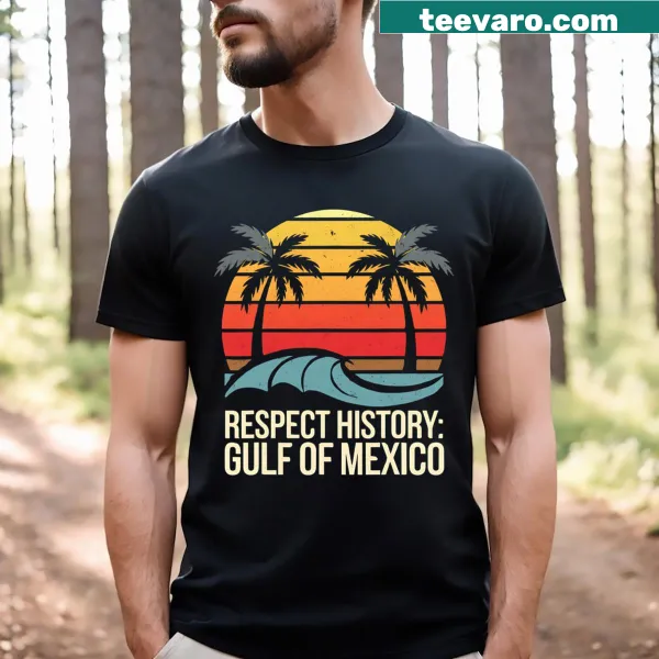 Vintage-style T-shirt honoring Gulf of Mexico's history since 1672