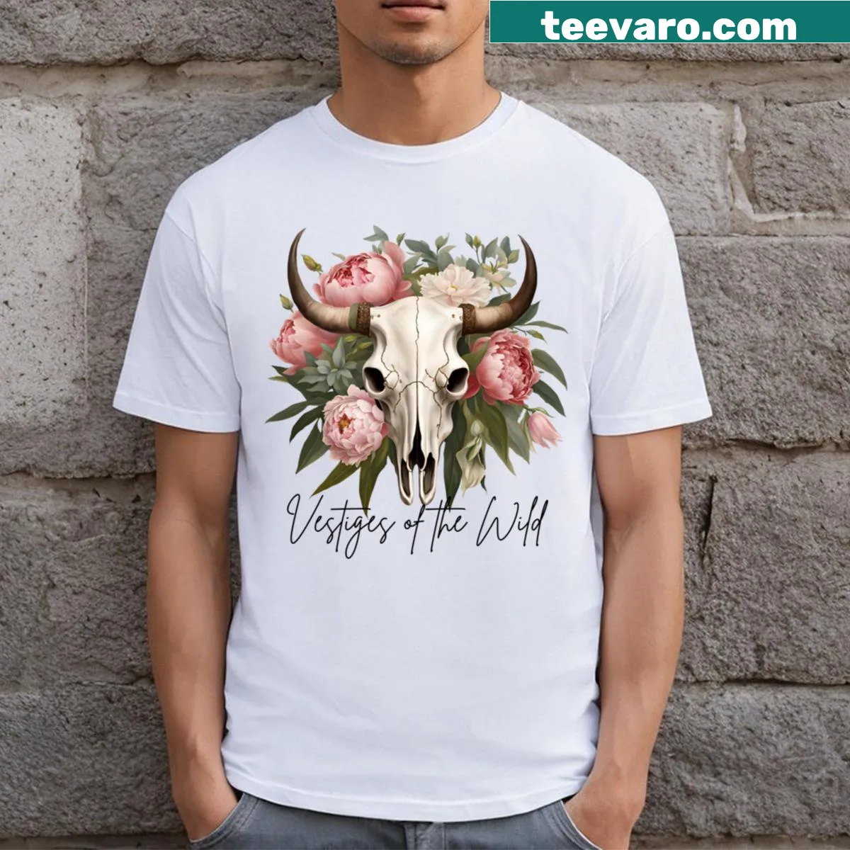 Illustrated T-shirt depicting the beauty of nature and wildlife — on a men's t-shirt