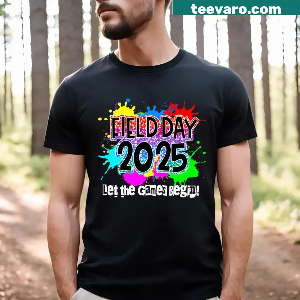 Field Day 2025 t-shirt with games slogan for kids