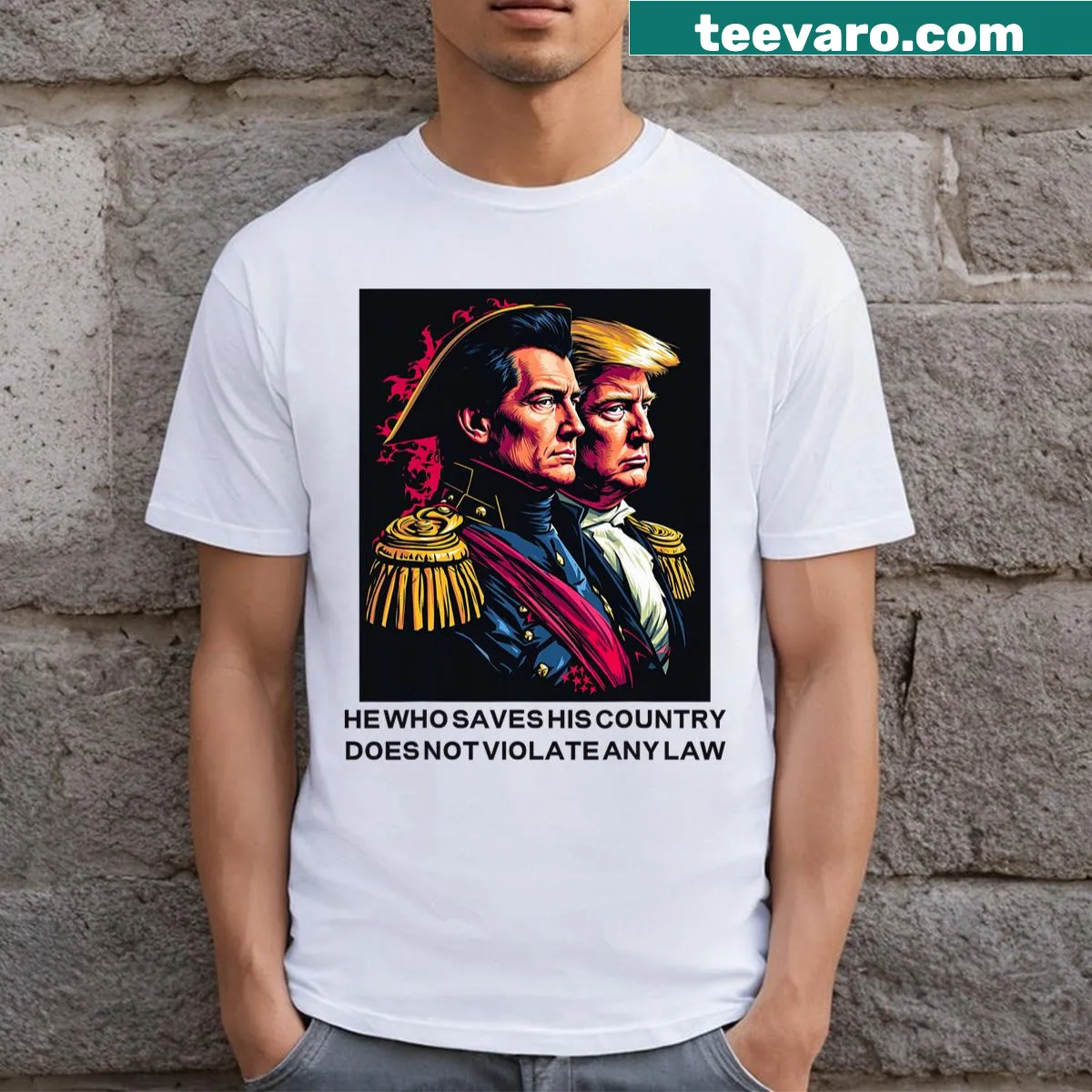 Inspirational civic responsibility quote on T-shirt — on a men's t-shirt