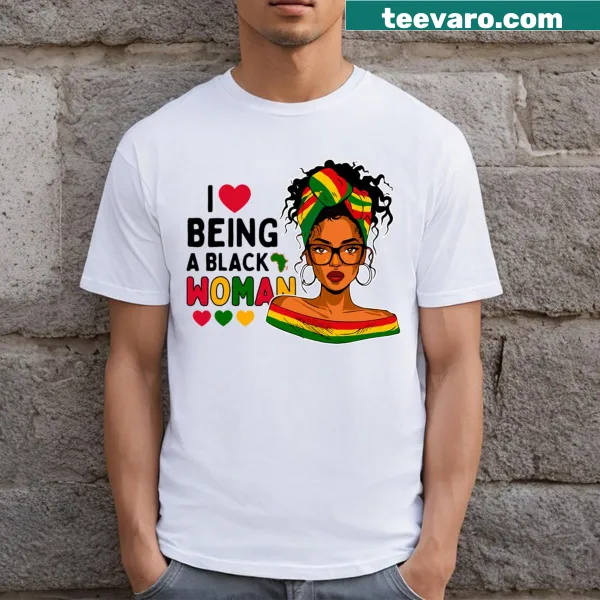 T-shirt celebrating Black womanhood with heartfelt text