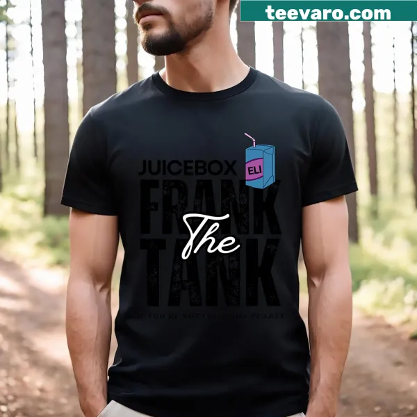 Illustration of a juice box with the name Eli on a kids t-shirt