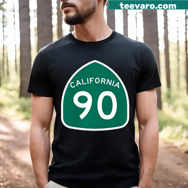 Typography t-shirt depicting Marina Del Rey to Slauson Ave