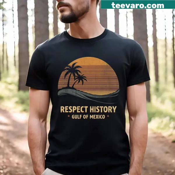 Vintage T-shirt celebrating Gulf Of Mexico history from 1672