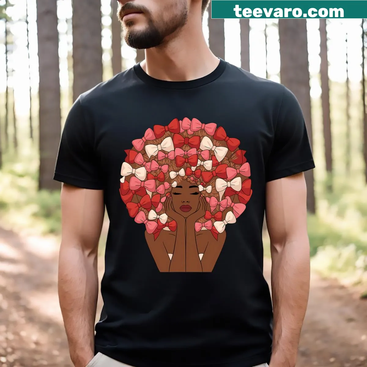 Charming Valentine's Day illustration on a T-shirt — on a men's t-shirt