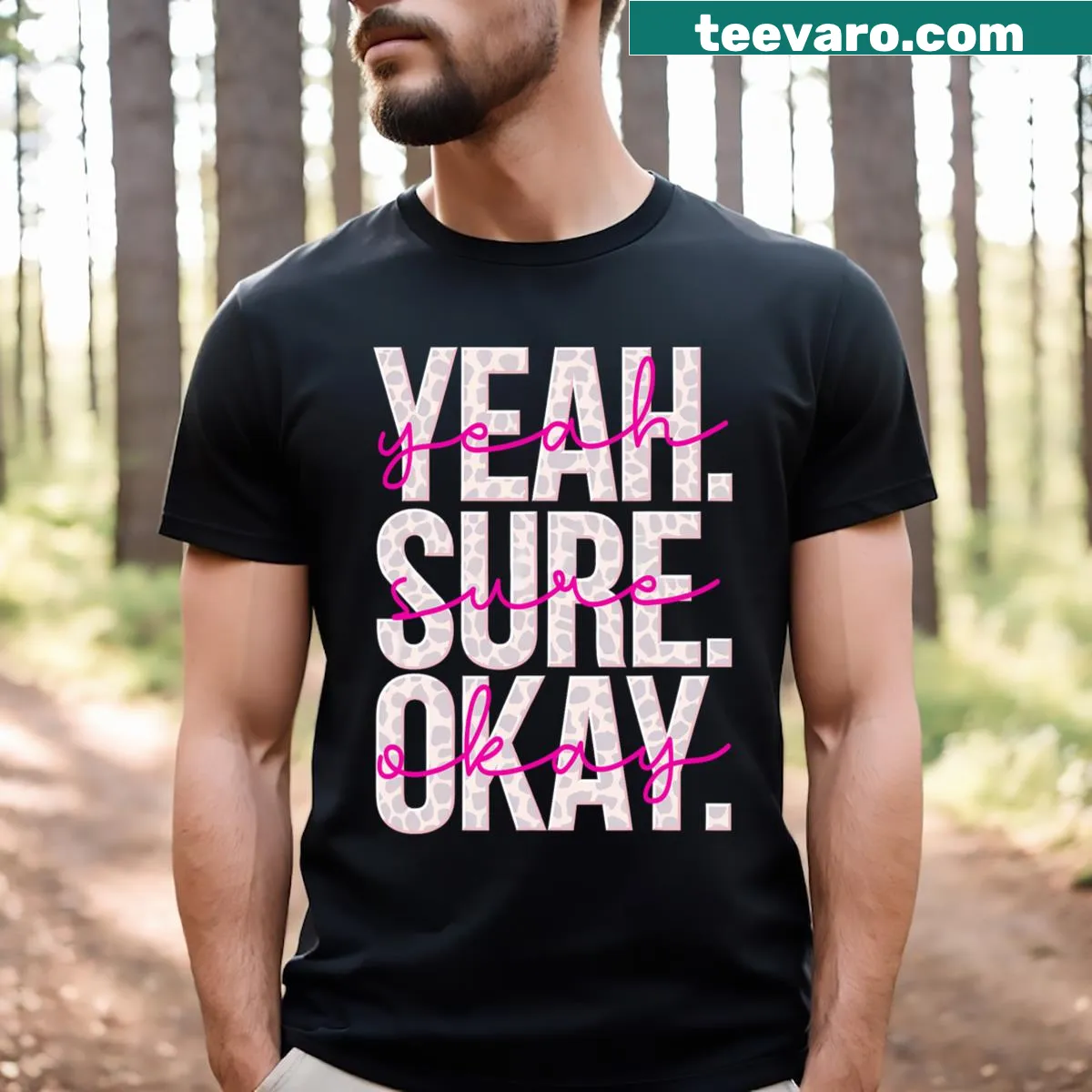Western-themed t-shirt for men with a playful saying — on a men's t-shirt