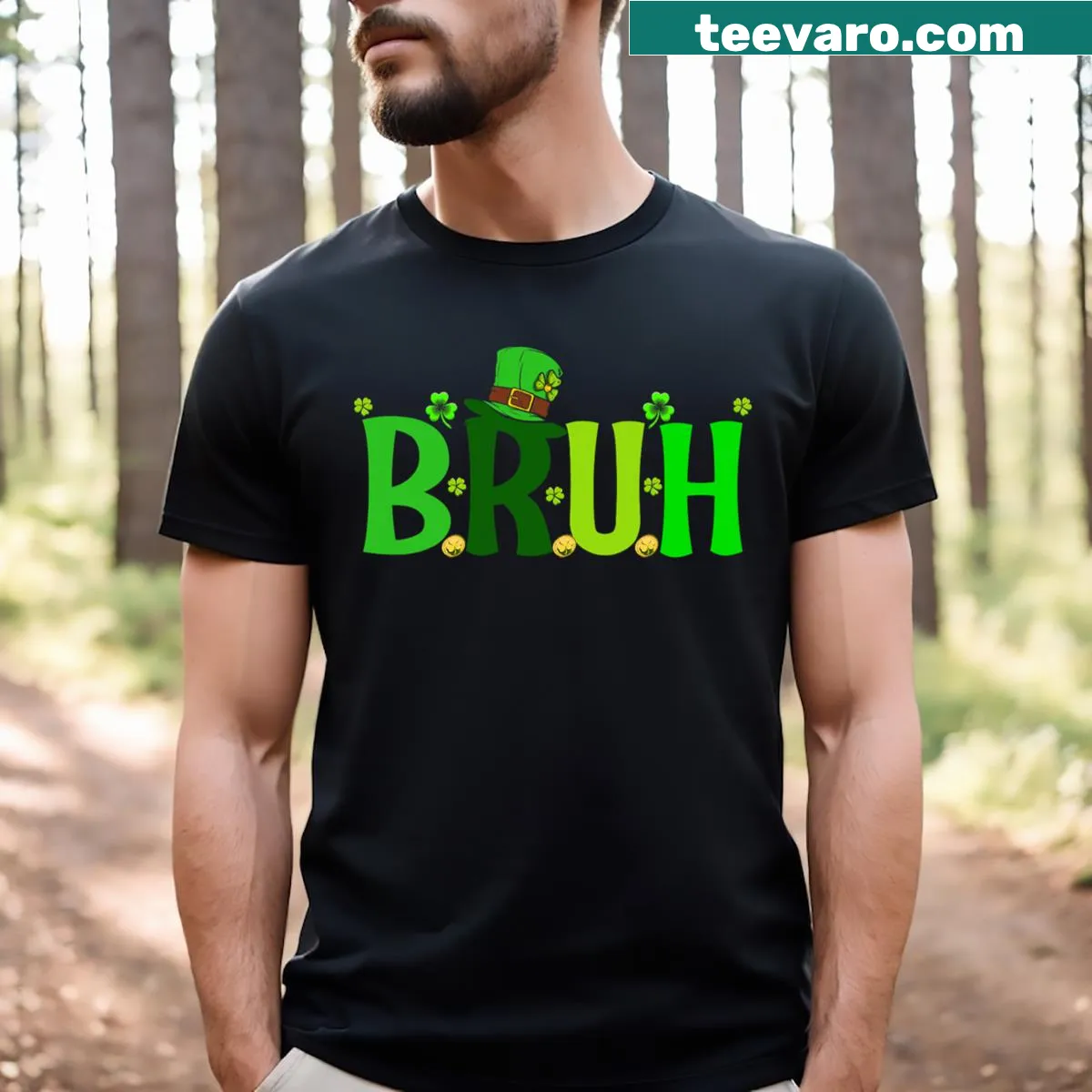 St. Patrick's Day t-shirt with humorous text — on a men's t-shirt