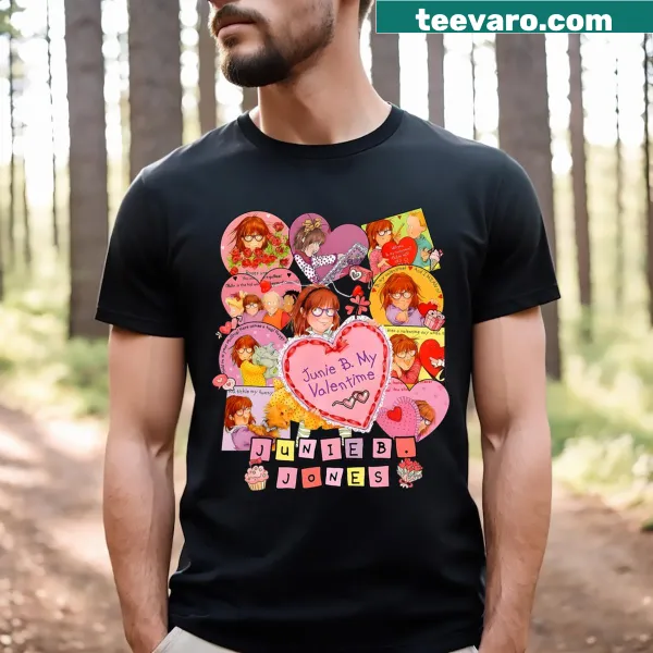 Illustration of Junie B. Jones on a t-shirt for teachers