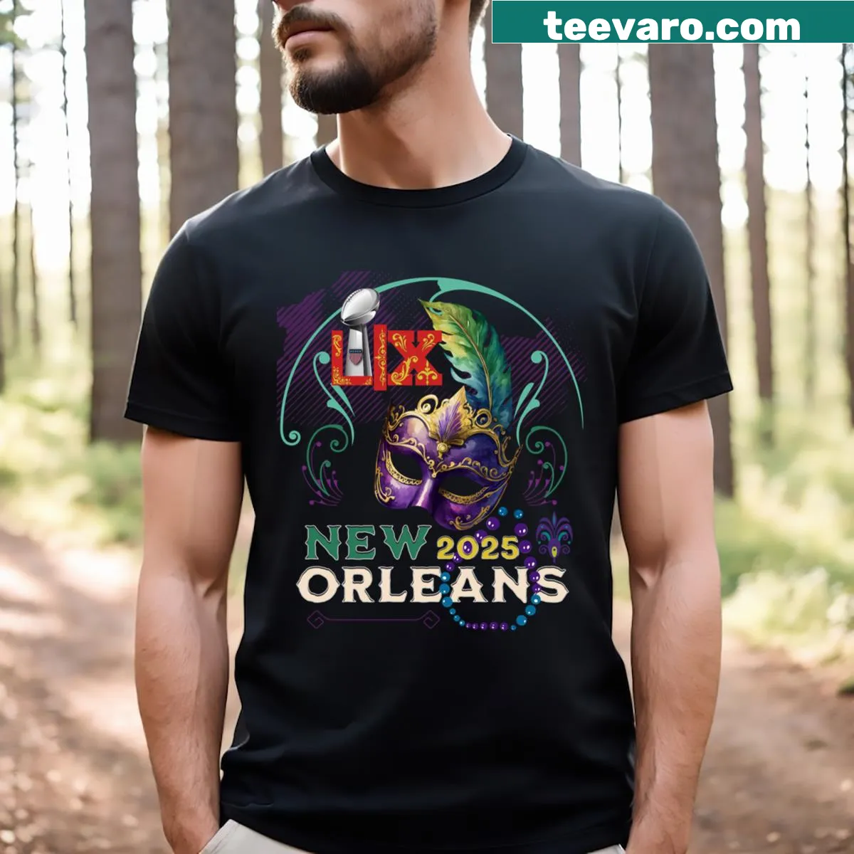 Typography design T-shirt with 'Super Fun' text for men — on a men's t-shirt
