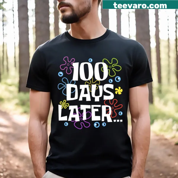 Funny T-shirt celebrating the 100th day of school