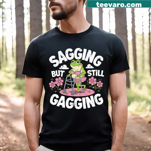 Funny frog humor graphic t-shirt with meme saying