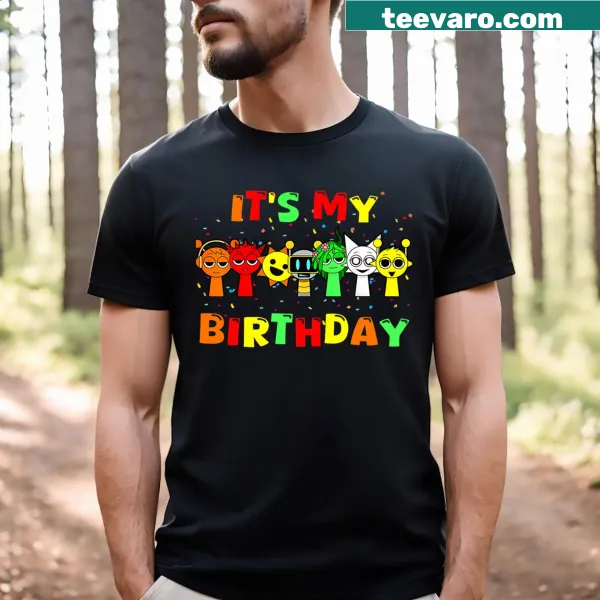 Kids T-shirt with cartoon design from Sprunki game