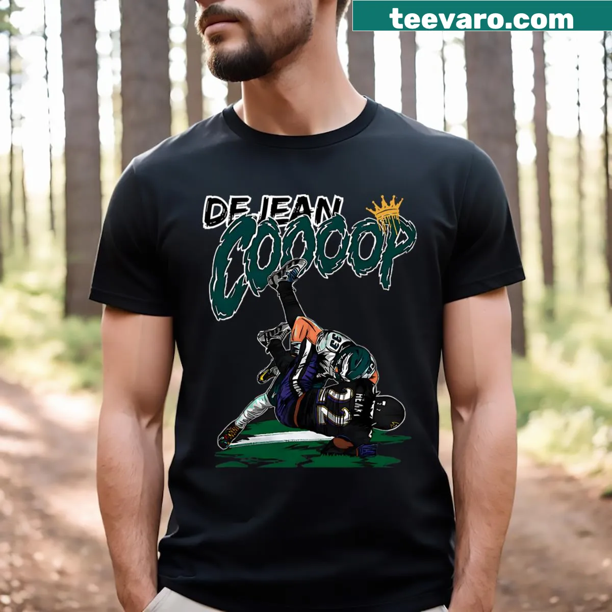 Vintage eagle graphic t-shirt in 90's style — on a men's t-shirt