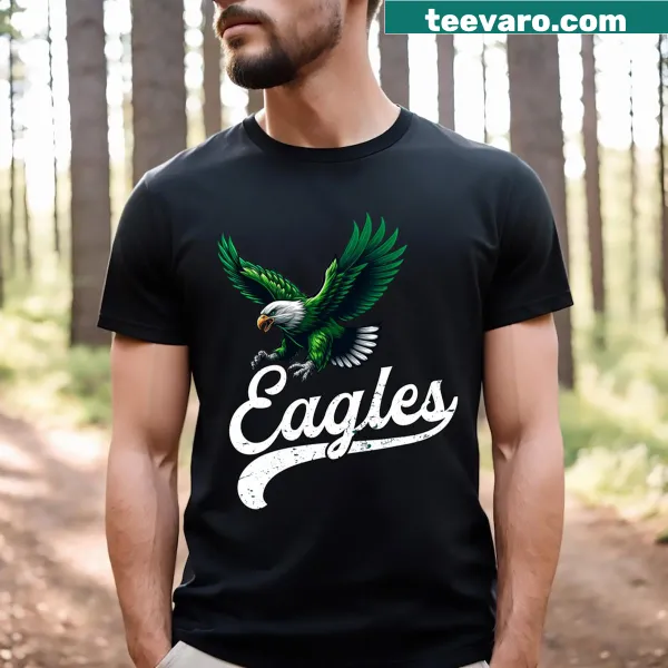 Illustrated eagle graphic t-shirt for men