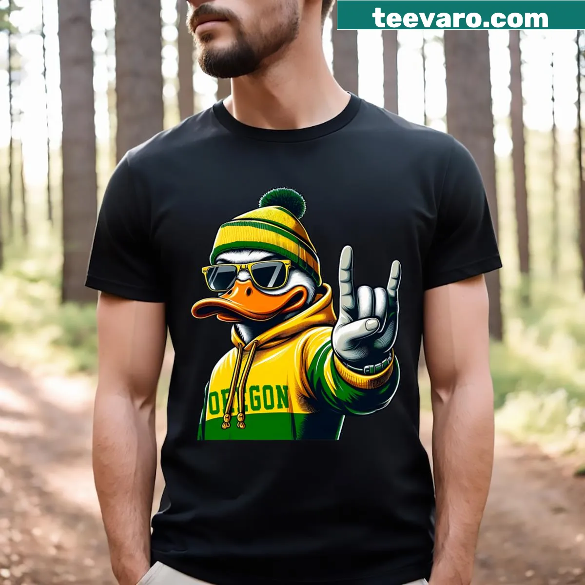 Personalized vintage Oregon t-shirt with customizable name — on a men's t-shirt