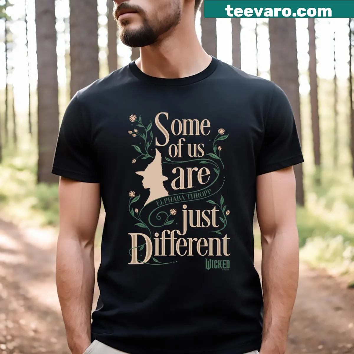 Inspirational t-shirt with the phrase 'Some Of Us Are Just Different' — on a men's t-shirt