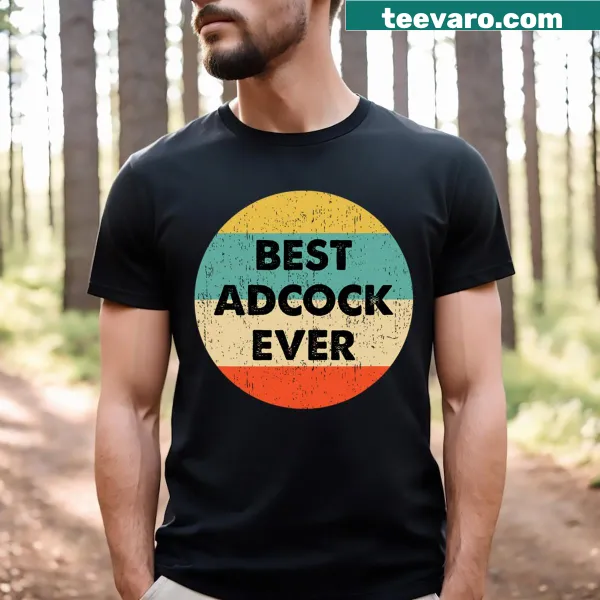 Personalized T-shirt featuring the name 'Adcock' prominently