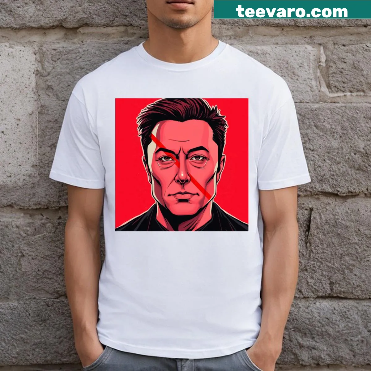 Anti Musk Art Time t-shirt with a clever saying — on a men's t-shirt