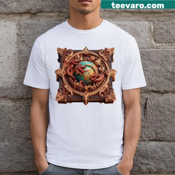 Fantasy-themed graphics celebrating reading on T-shirt