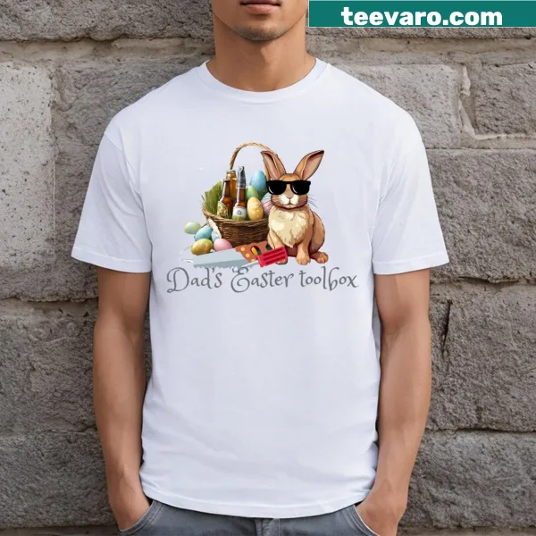 Funny Easter t-shirt for dads with toolbox graphics
