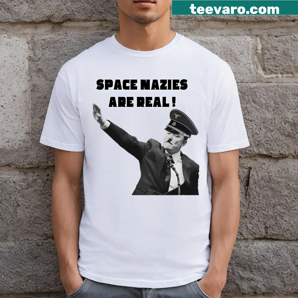 Simple T-shirt with the name 'Elon Musk' printed — on a men's t-shirt