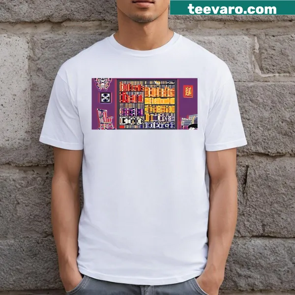 Playful T-shirt with the phrase 'Food For Thought' in whimsical typography