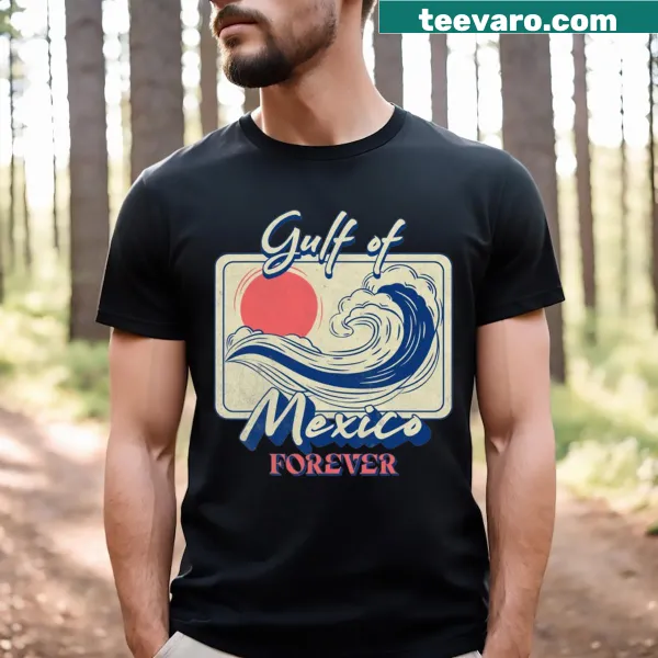 Vintage distressed t-shirt with 'Forever Gulf Of Mexico' text