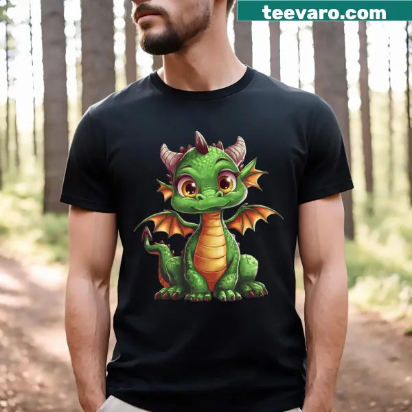 Cute anime-style dragon T-shirt for kids