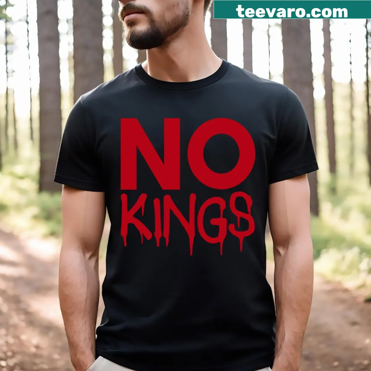 Patriotic t-shirt with a message about democracy and voting — on a men's t-shirt