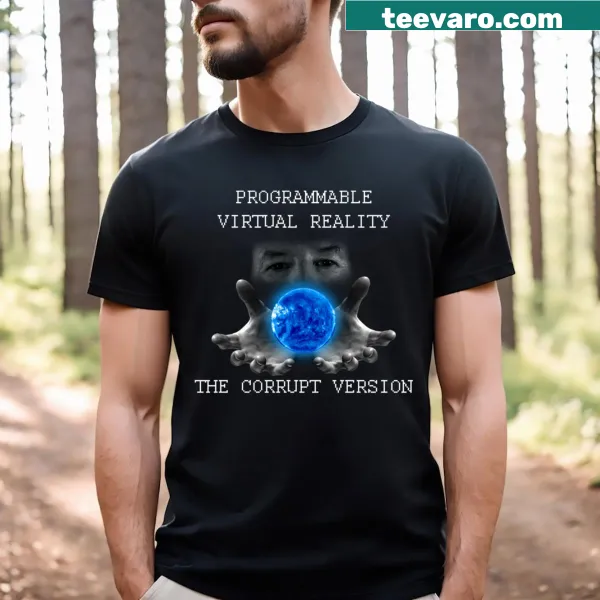Programmable VR themed T-shirt with playful graphic