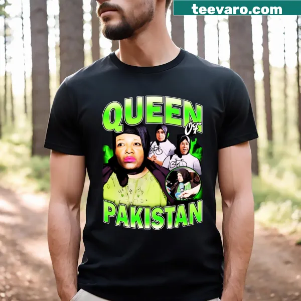 Funny Pakistani T-shirt with Queen of Pakistan graphic