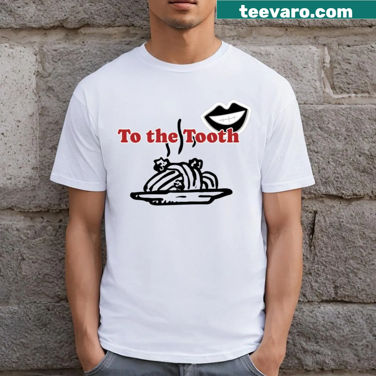 Funny cooking-themed T-shirt with a humorous quote — on a men's t-shirt