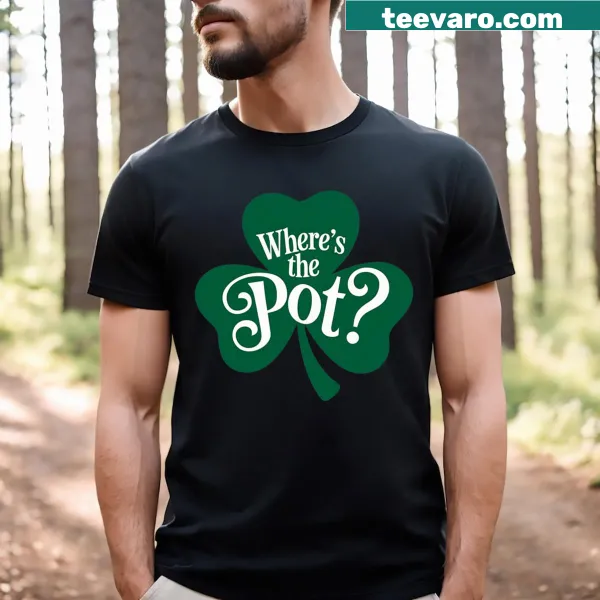 Funny St. Patrick's Day T-shirt with shamrock design
