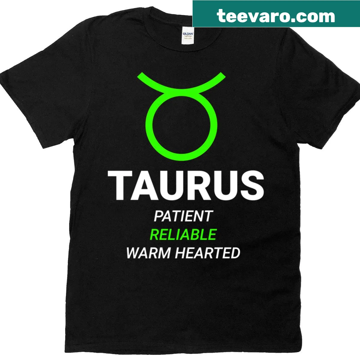 Zodiac sign T-shirt featuring the Taurus symbol for astrology lovers — on a men's t-shirt